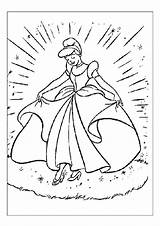 Glass Cinderella Slipper Coloring Drawing Getdrawings sketch template