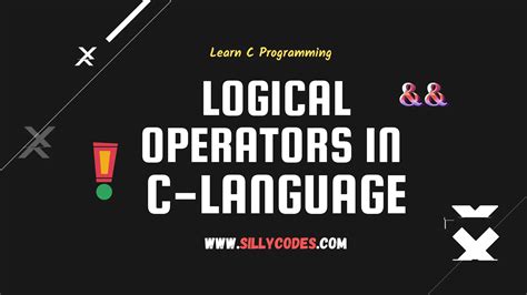 logical operators   language  usage  examples