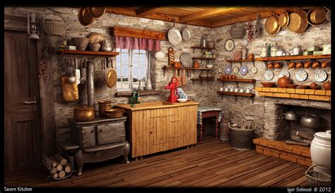 tavern kitchen  ff  deviantart