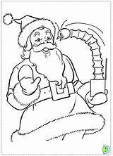 Santa Coloring Claus Pages Printable Dinokids Christmas Print Close sketch template