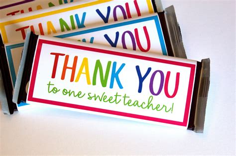 teacher appreciation printable candy bar wrappers etsy