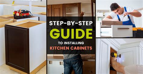 step  step guide  installing kitchen cabinets diy cabinetcorp