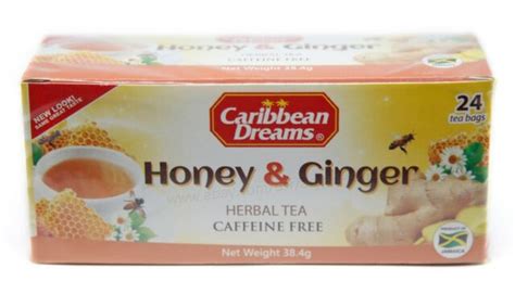 Jamaican Caribbean Dreams Natural Herbal Honey Ginger With Stevia 24
