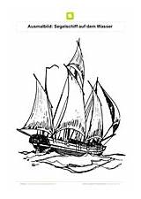 Segelschiff Seefahrt sketch template