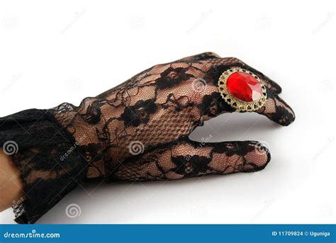 gloved hand stock photo image  chic floral beautiful