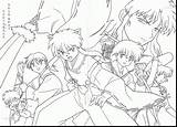 Inuyasha Neocoloring Fighting sketch template