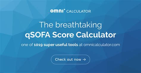qsofa score calculator formula definition omni