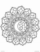 Mandala Celestial Adults Moon Mandalas Ausmalbilder Erwachsene Lauras Stern Geburtstag Pinnwand Auswählen sketch template