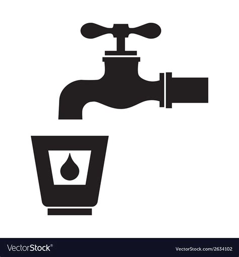 drinking water icon royalty  vector image vectorstock