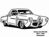Studebaker Scroll Saw Transportation Patterns 1948 User Car Village Choose Board Drawings Old Coloring sketch template