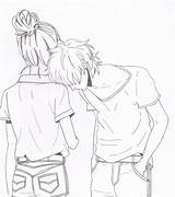 Anime Boy Couple Girl Drawing Cute Holding Pencil Hands Cartoon Drawings Easy Draw Sketch Couples Tumblr Getdrawings sketch template