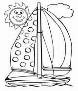 Barche Colorare Vela Bojanke Pages Disegno Sailboat Summertime Crtež Brodovi Osamnaest Djecu Crtezi Stampa sketch template