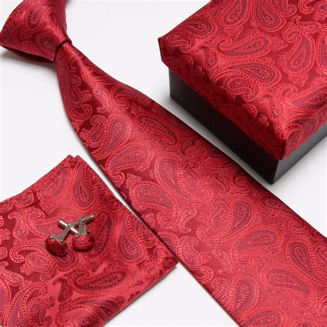 neck tie set necktie hanky cufflinks mens ties sets gift box handkerchiefs pocket square tower