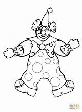 Clown Coloring Pages Drawing Scary Clowns Drawings Circus Color Colour Evil Printable Silhouettes sketch template