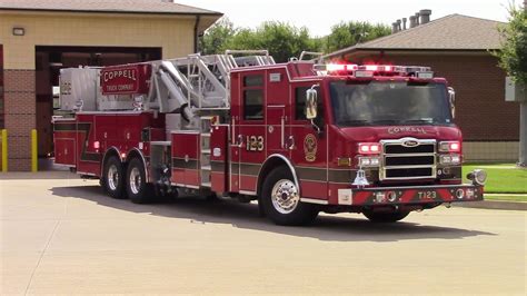 coppell fire dept  truck  responding youtube