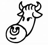 Cow Head Coloring Coloringcrew Colorear Gif sketch template