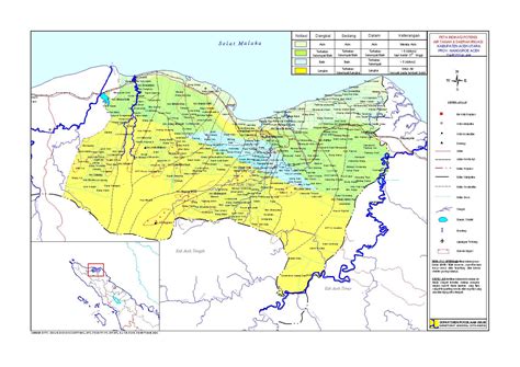 peta kabupaten aceh utara