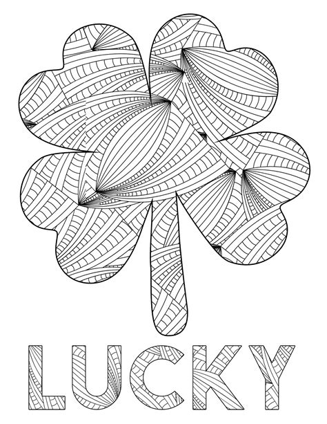 printable st patrick day coloring pages  printable