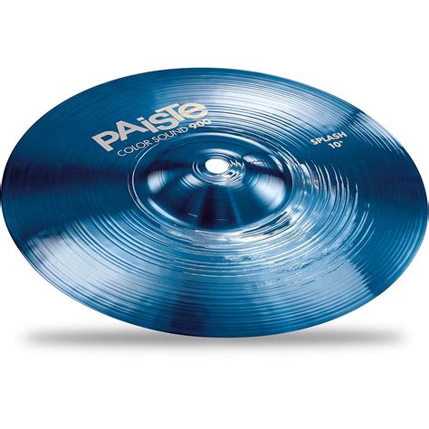 paiste colorsound  splash cymbal blue   musicians friend