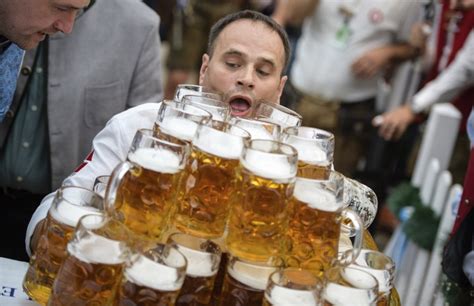 German Taxman Breaks Record For Most Beer Carried Ahead Of