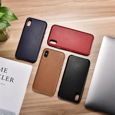 iphone xs max original genuine leather case leather cases  iphone
