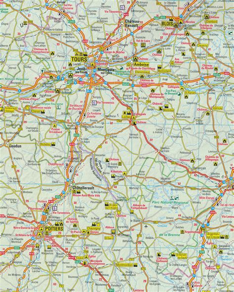 wegenkaart frankrijk kaart