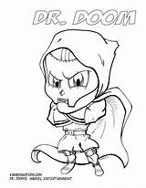 Coloring Doom Pages Dr Color Marvel Choose Board Superhero sketch template