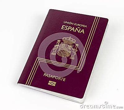 spanish passport stock photo image