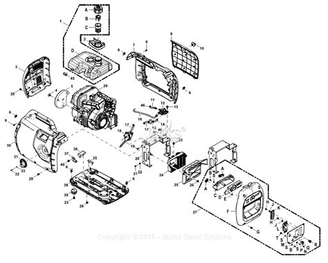 generac  iq parts diagram  full assembly