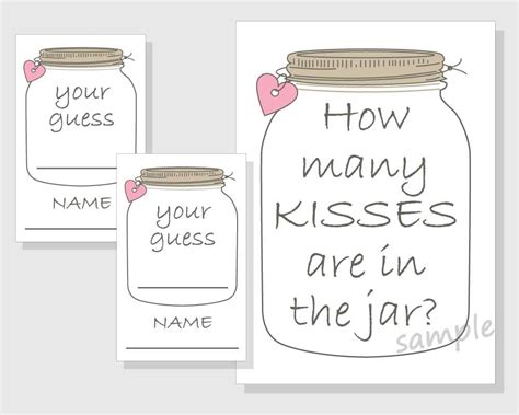 guessing game template     jar amazoncom candy guessing