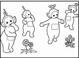 Coloring Teletubbies Kids Pages Tubby Toast Printable sketch template