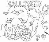 Halloween Coloring Occasions Holidays Special Pages sketch template