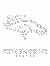 Broncos Denver Supercoloring Football sketch template