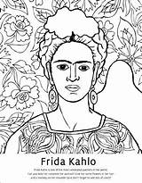 Frida Kahlo Rivera Teacollection sketch template