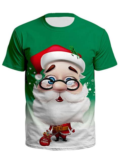 New Funny Adults Christmas Xmas O Neck Red T Shirts 3d Printed Short