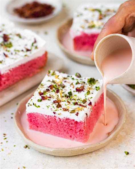 rose milk cake bake  shivesh