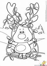 Coloring Family Christmas Pages Getcolorings Reindeer Rudolph sketch template