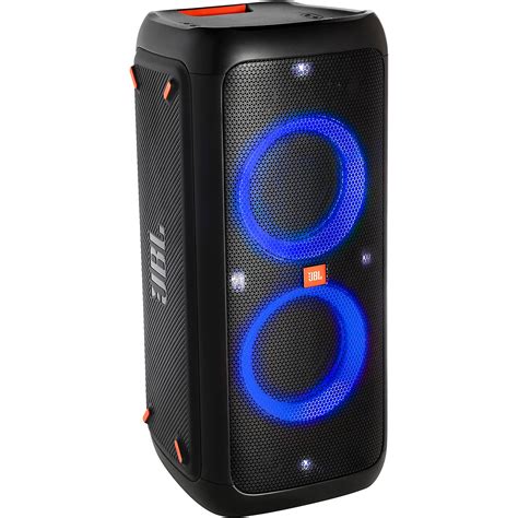 jbl partybox  wireless bluetooth speaker  lighting effects woodwind brasswind