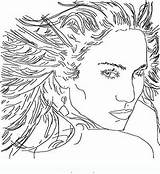 Jennifer Coloring Pages Lopez People Famous Template sketch template
