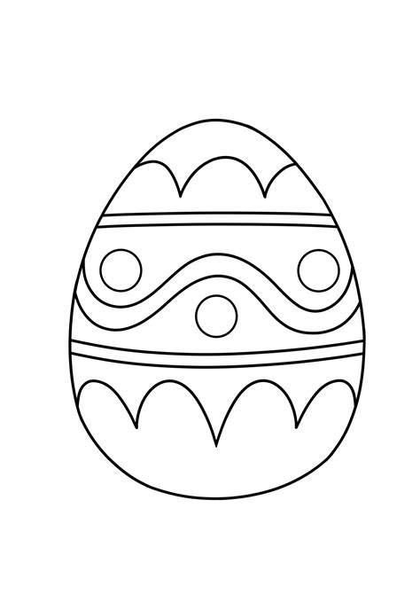 easter egg coloring printable