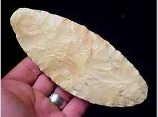 PALEO EARLY OVOID KNIFE Arrowhead Authentic Indian Artifact