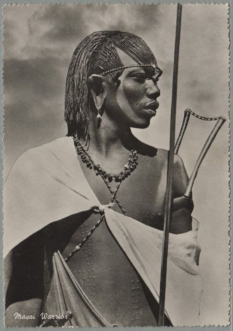 Africa East African Types Masai Ca 1950s Vintage Postcard