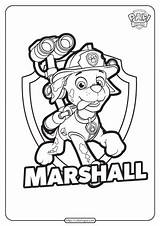 Patrol Marshall Coloringoo sketch template