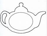 Tea Template Mothers Pot Teapot Cliparts sketch template