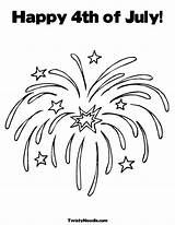 Coloring July 4th Pages Happy Fourth Kids Clipart Clip Sheets Printable Fireworks Library Print Visit Popular sketch template