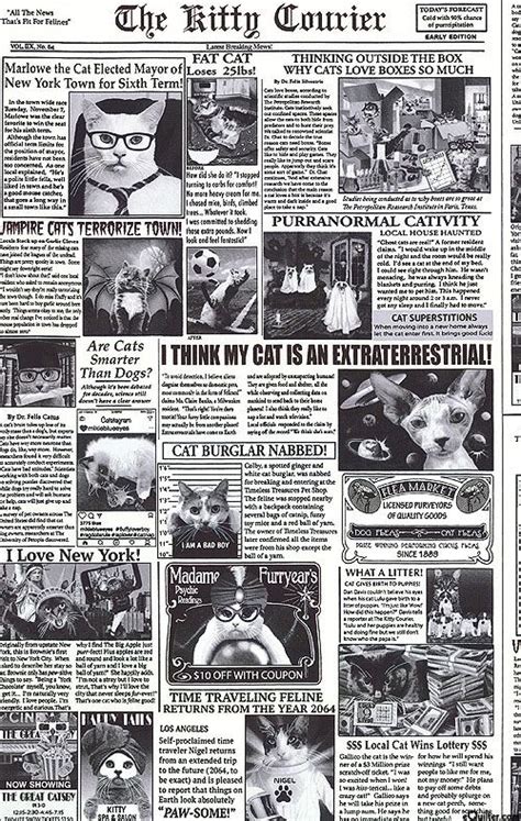 dogs cats newspaper articles  cats white cats cat collage mama cat
