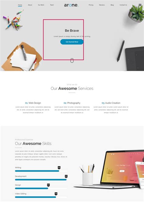 page website templates  templatefor