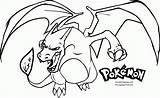 Coloring Charizard Pokemon Pages Print sketch template