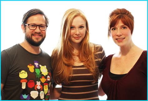 molly quinn with hosts cole
