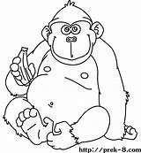 Gorilla Gorille Dschungel Pdf Ape Webstockreview sketch template